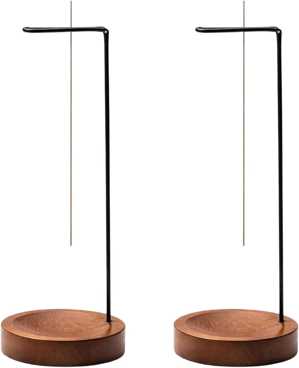 Incensestokhouder - 2 stuks - handgemaakt van hout - elegant ontwerp - perfect voor meditatie - SnelShoppen