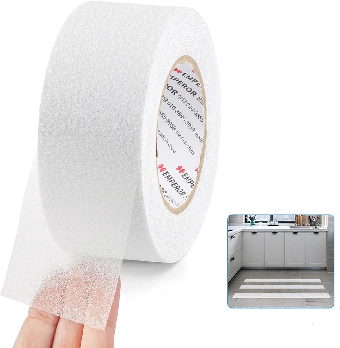 Antislip tape voor trappen 2 x 10 m - zelfklevend PVC - waterproof en slijtvast - veilig gebruik binnen en buiten - SnelShoppen