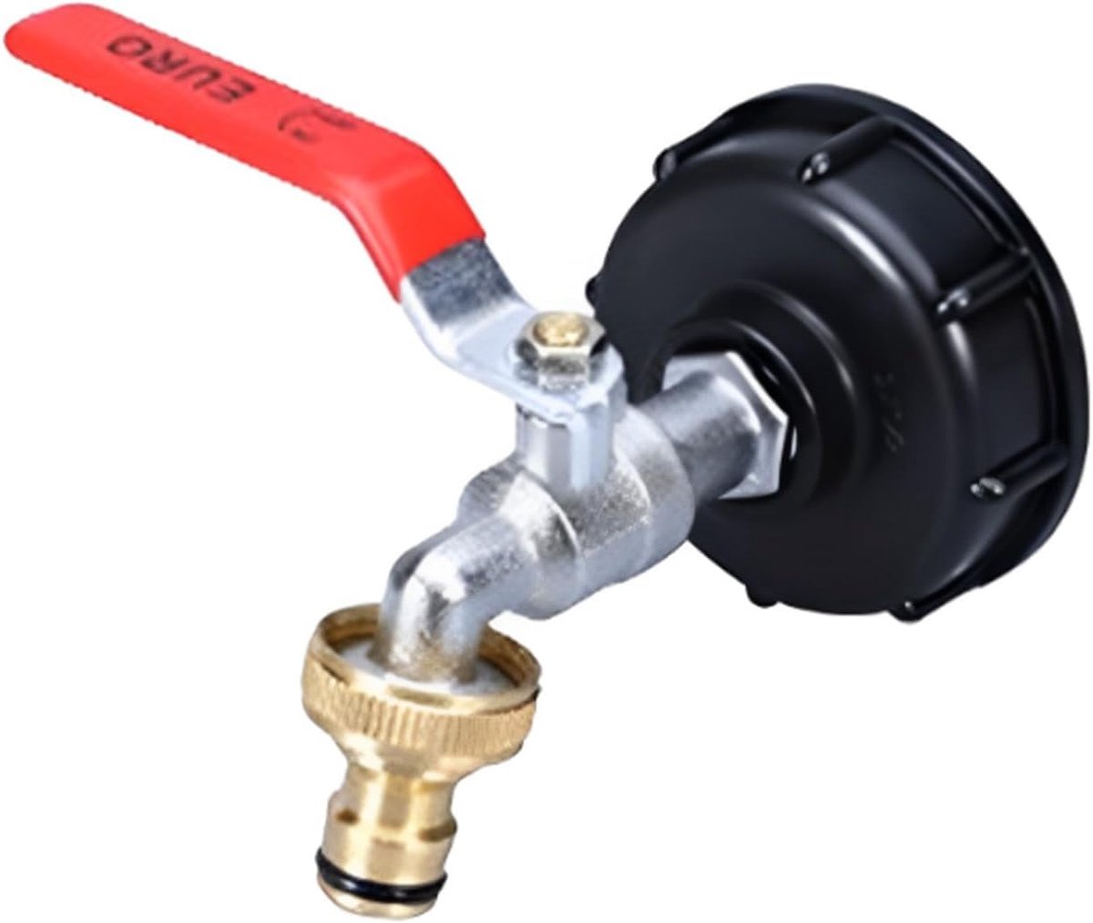 IBC tank kraanadapter 3/4 inch - messing - lekvrij - ideaal voor watertank aansluiten - SnelShoppen