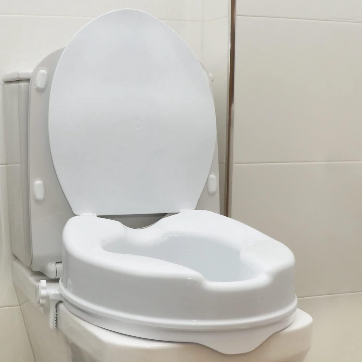 Toiletbrilverhoger 10 cm - Orthopedisch met deksel - Verstelbaar en veilig - Ideaal voor gezin - ShopVlot