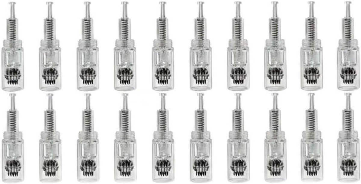 microdermabrasie opzetstukken 20 stuks - spiraal - siliciumkristal - verwijdert dode huidcellen - ShopVlot