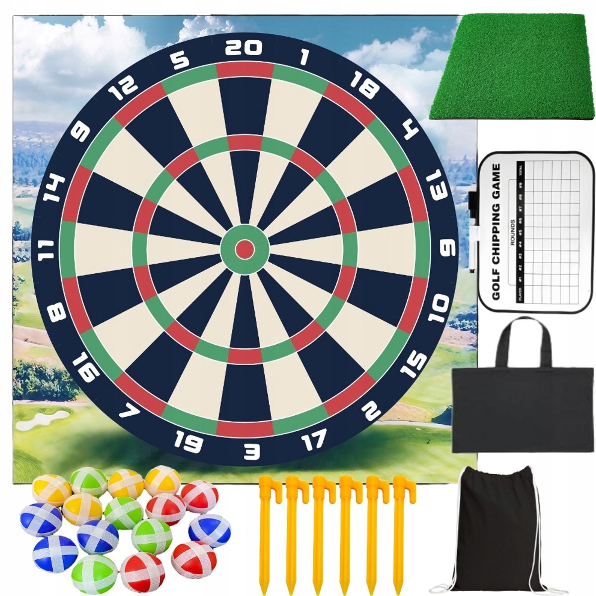 Golf & Dart Spelmat voor Binnen en Buiten