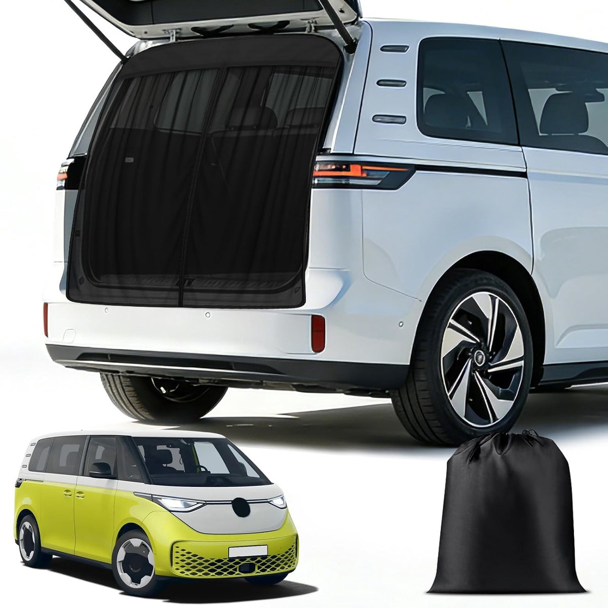 Vliegenraam voor VW ID Buzz 2022-2026 - Magnetisch - Met ritssluiting - Bescherming tegen insecten - ShopVlot