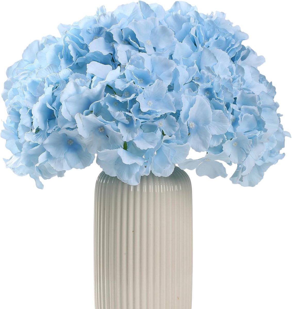 Kunstbloemen Hydrangea 35,5 cm - Zijde - Blauw - Perfect voor decoratie - ShopVlot