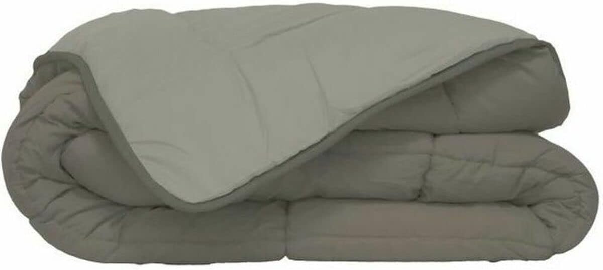Dekenhoes 220 x 240 cm - Polyester - Taupe/Linnen - Luxe uitstraling - ShopVlot