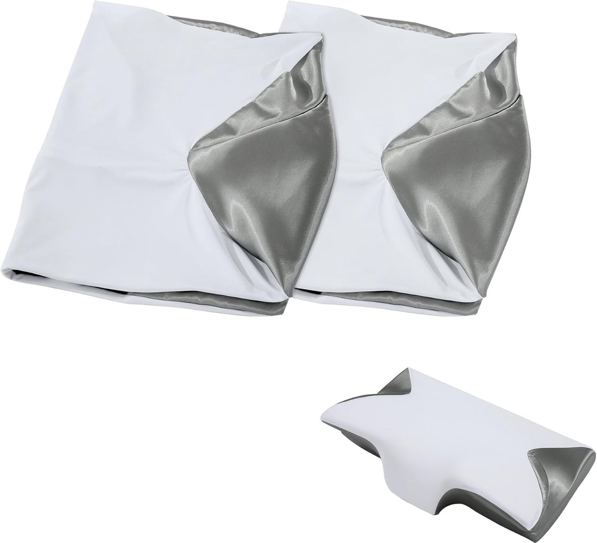 Cervicale kussenhoes 23 x 34.8 cm - Satinmateriaal - Ergonomisch en huidvriendelijk - Beschermt haar en gezicht - ShopVlot