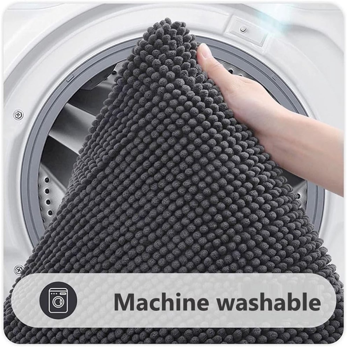 Badmat 50x80cm - Chenille - Super absorberend - Zacht en comfortabel voor je voeten - ShopVlot