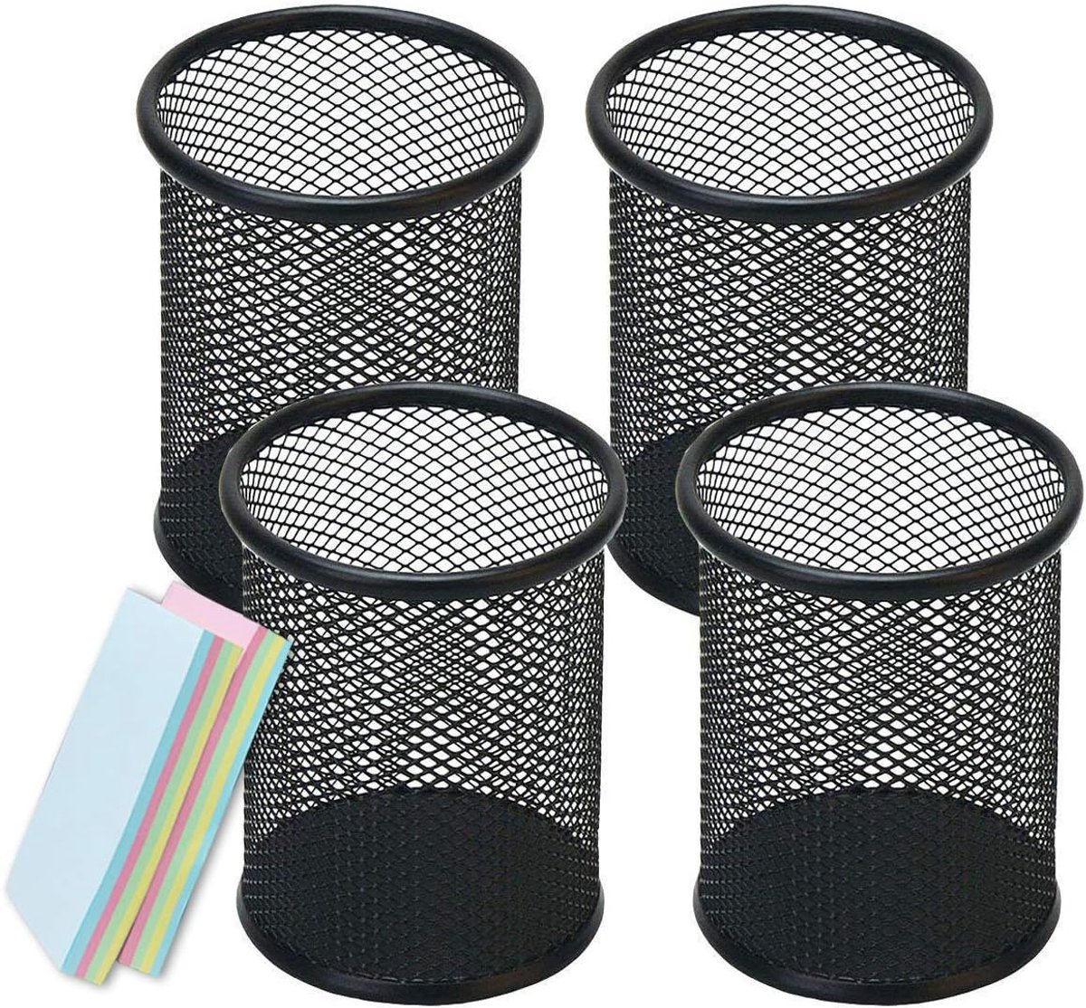 Pennenhouder 4-pack - Ronde gaas - Stijlvol ontwerp - Perfect voor kantoor en thuis - ShopVlot