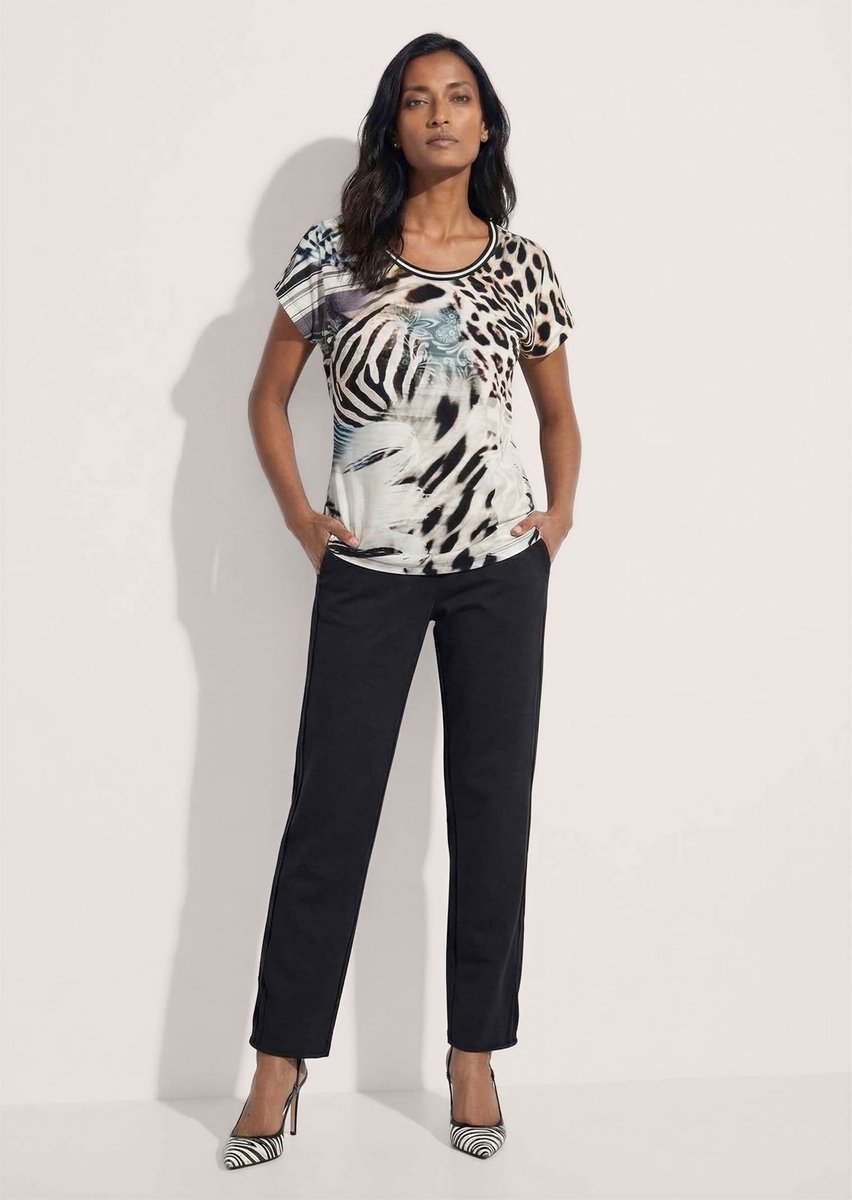 MADELEINE Overhemd T-shirt met ronde hals en dierenprint