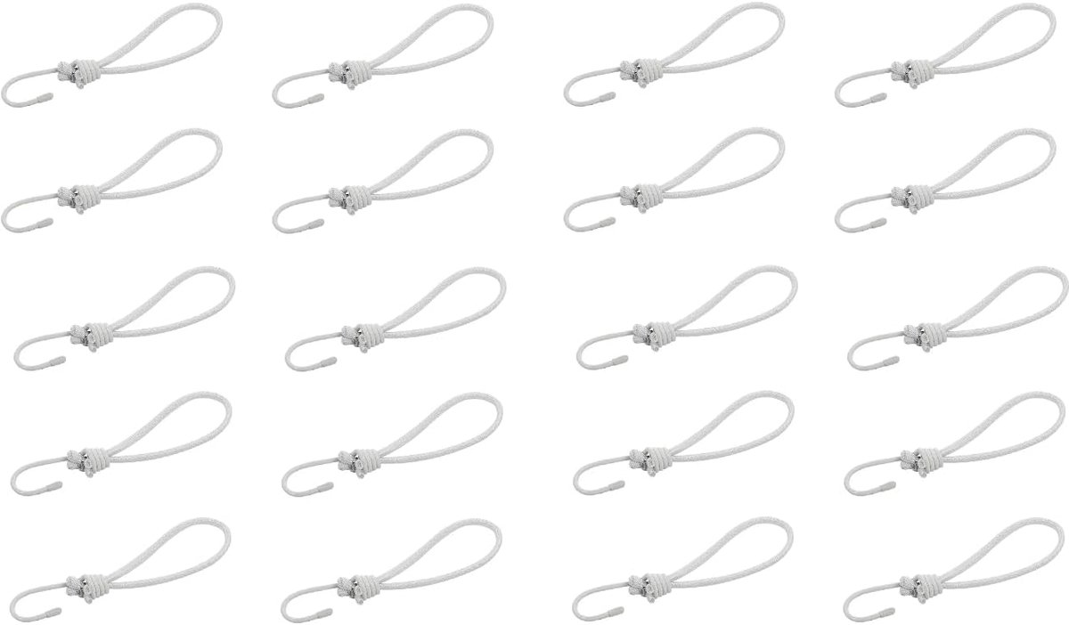 Tension Rubber Hooks 17cm - Extra sterke rubberen spanbanden - Set van 10-20 stuks - Ideaal voor tenten en zeilen - ShopVlot