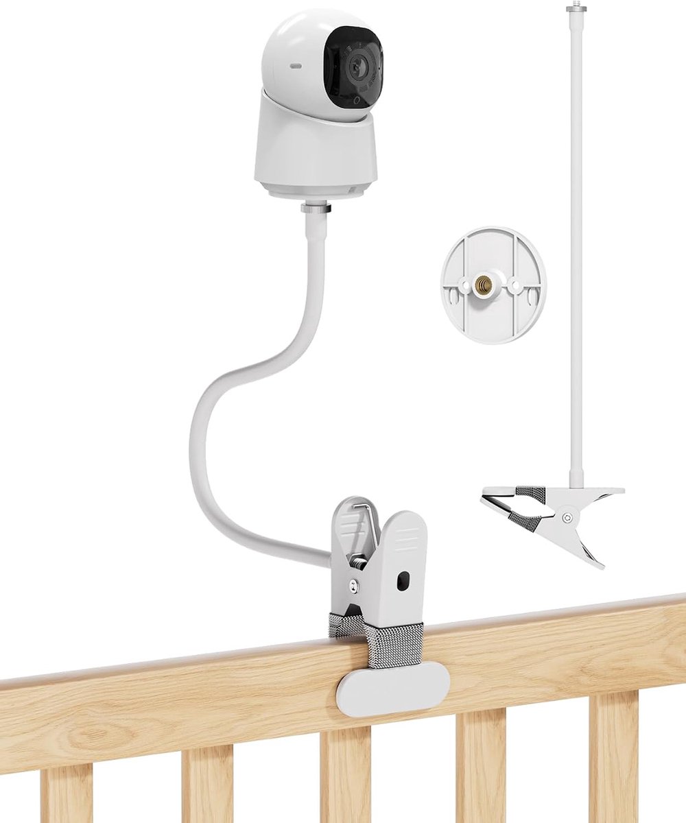 Clip holder 40 cm - Aluminium en ABS - Compatibel met eufy C210/C220/E30/E220 - Veilig en stevig - ShopVlot