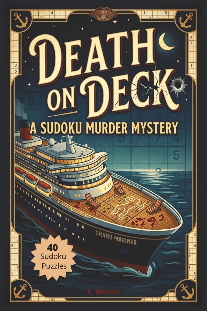 Cruiseschip Sudoku Mysterie - 6x9 Inch, 107 Pagina's - 40 Puzzels - Oplossingen Inbegrepen - ShopVlot