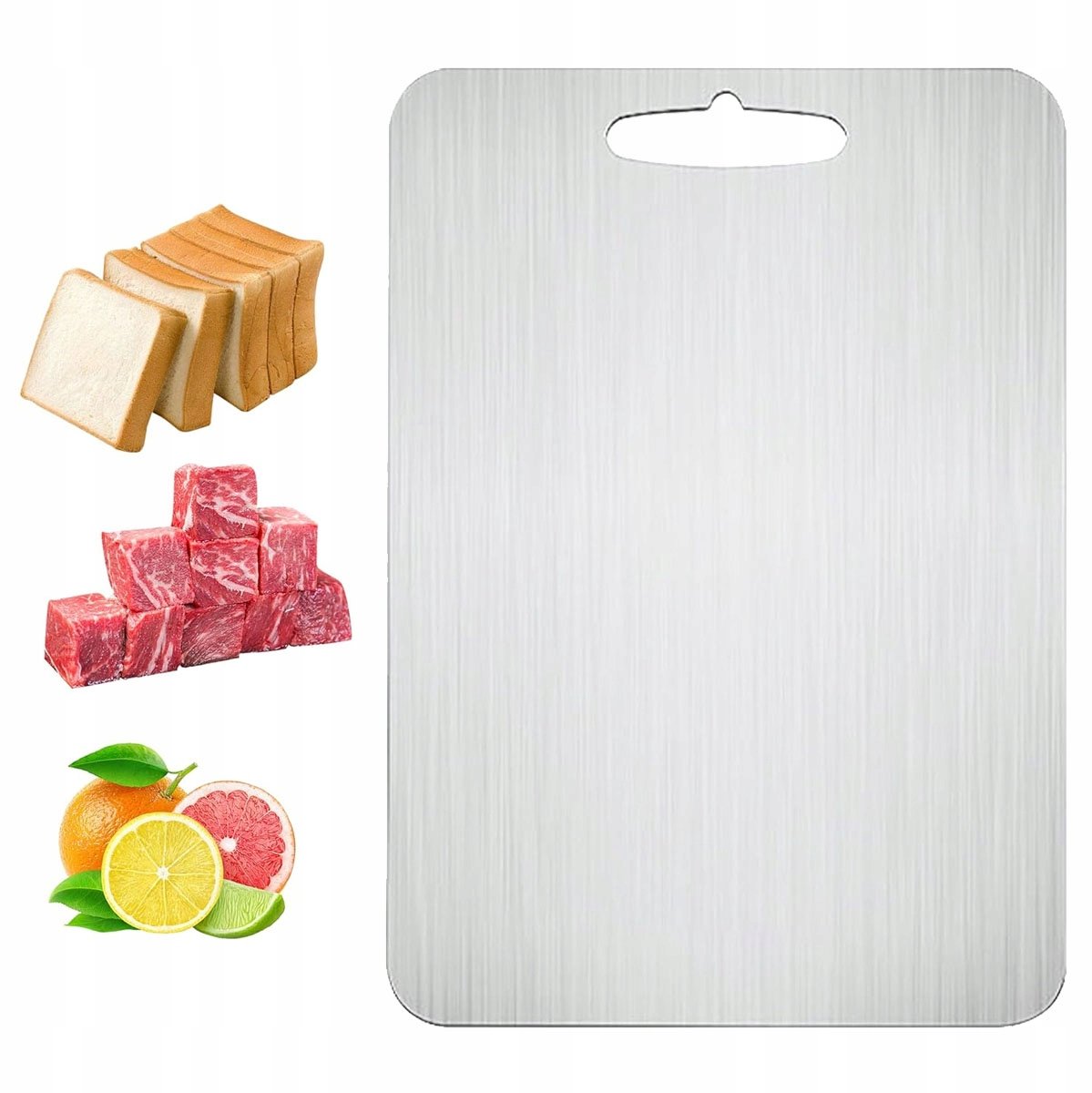 Merkloze RVS Snijplank 304 - 29x20cm - Duurzaam & Hygiënisch