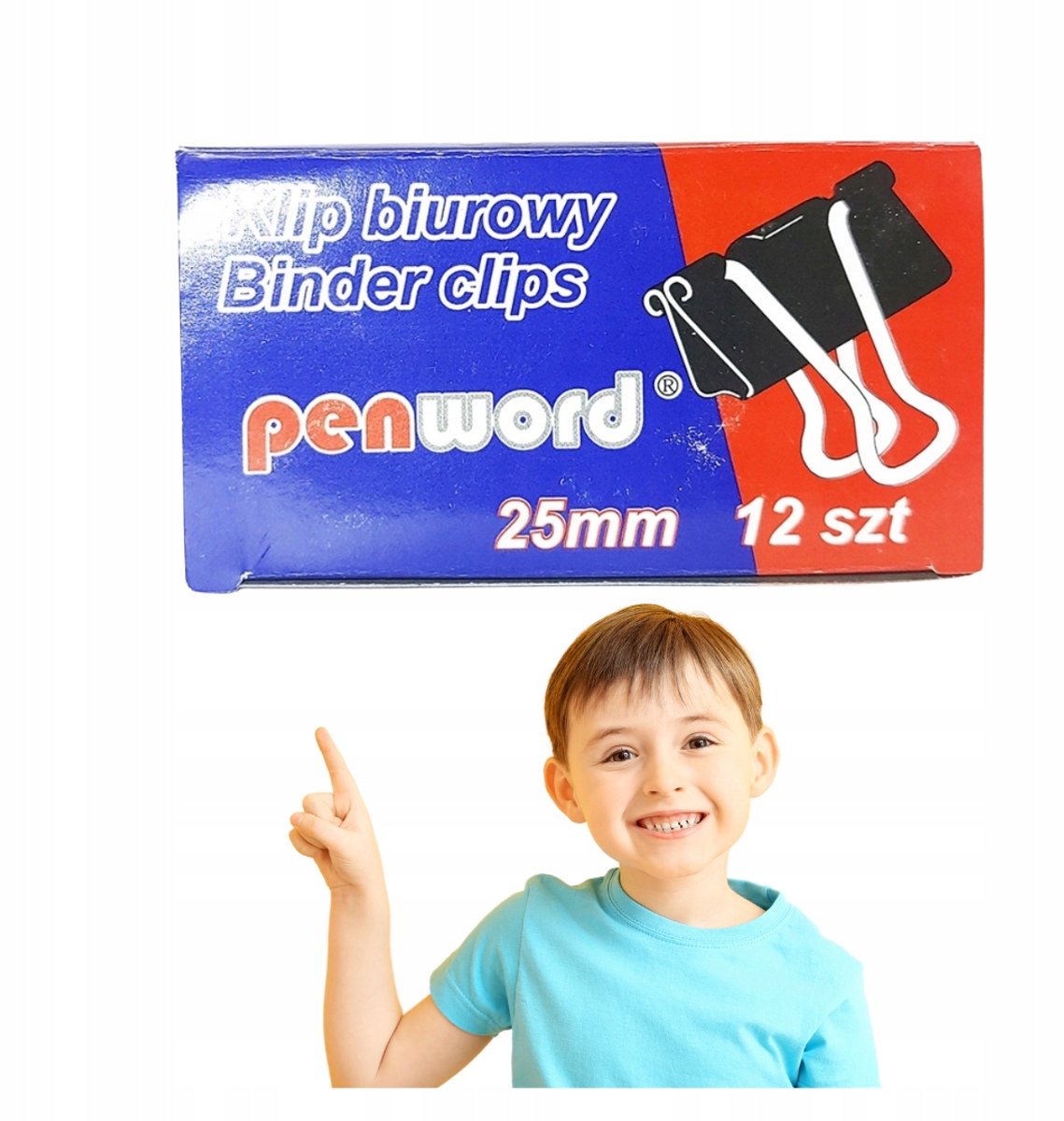 Penwoordbinderclips 25 mm - 12 st