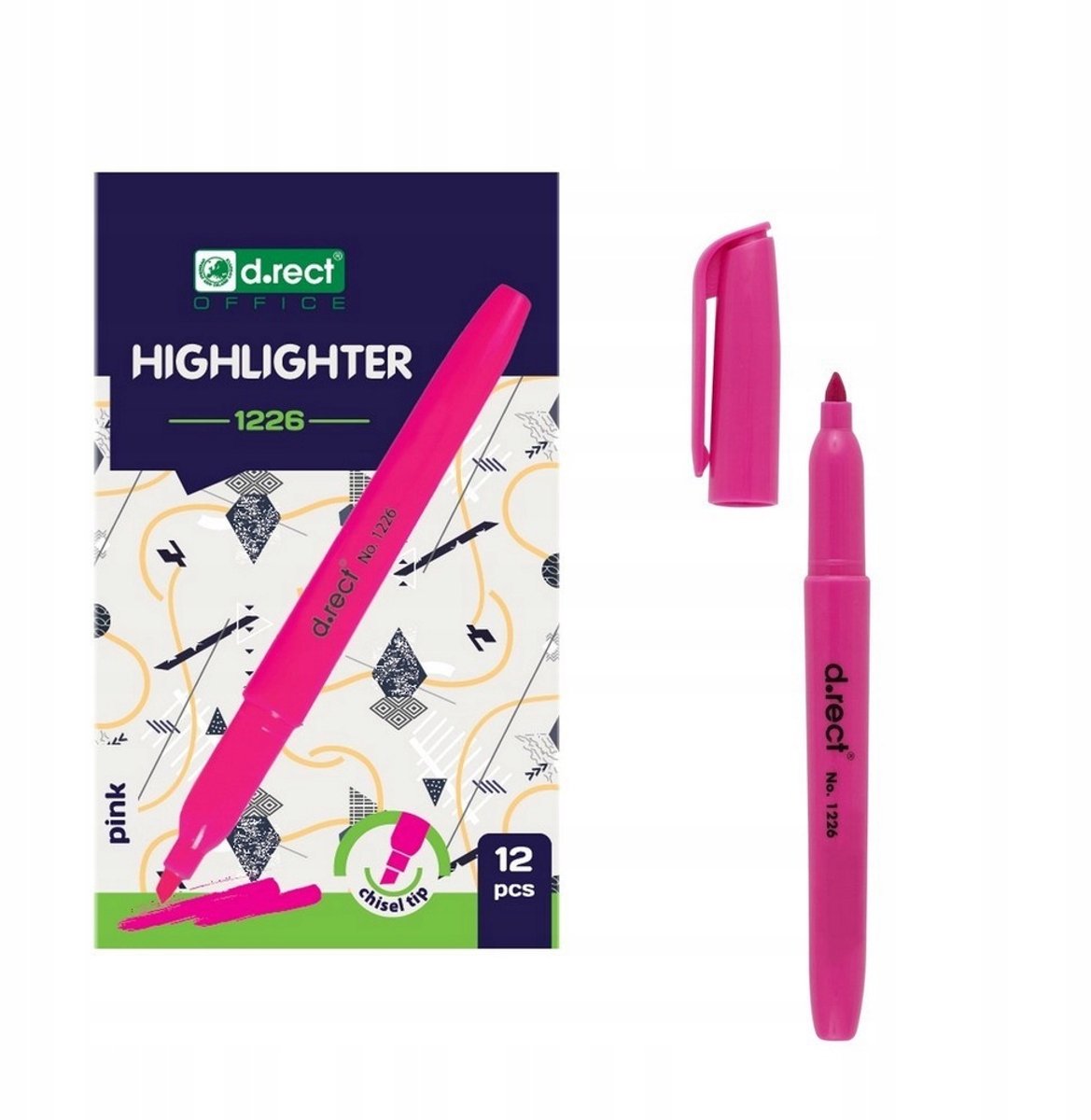 D.RECT Markeerstift Roze 1-5mm - 1 Stuk