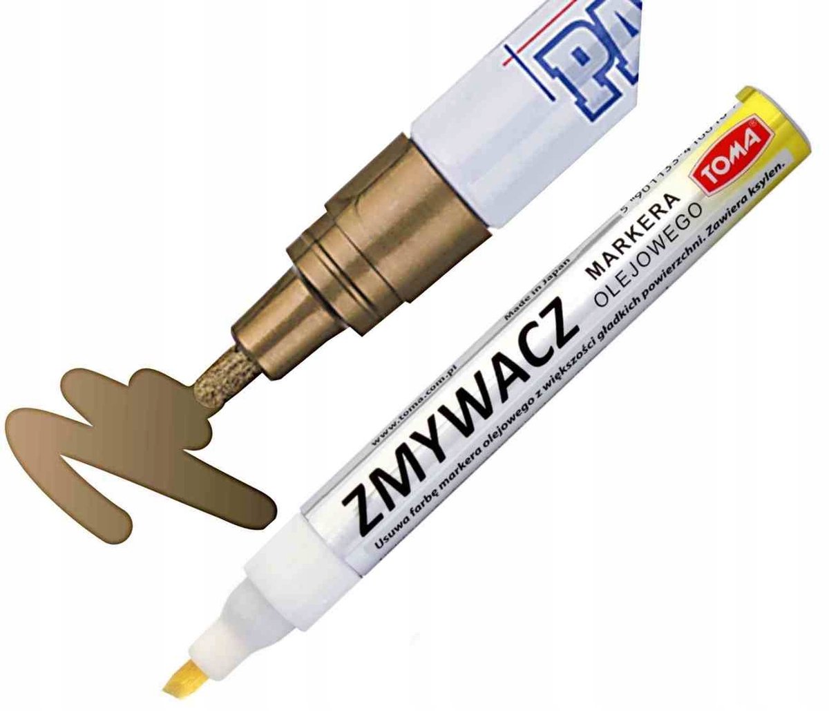 Gouden Grafsteen Letter Verf Marker Set met Reiniger