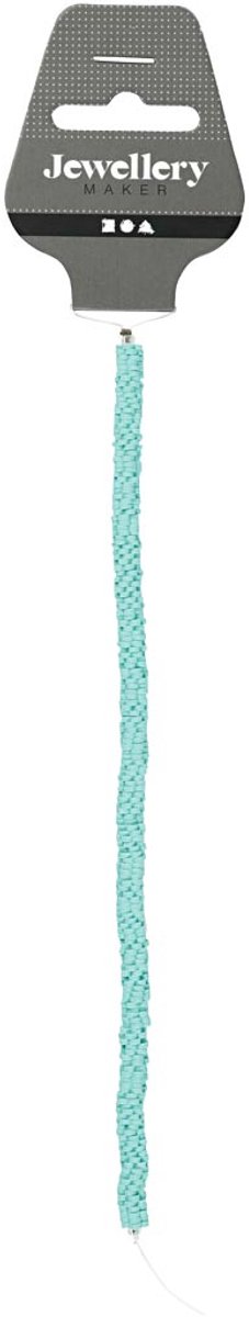 Klei Kralen, d 5-6 mm, gatgrootte 2 mm, groen, 145 stuk/ 1 doos