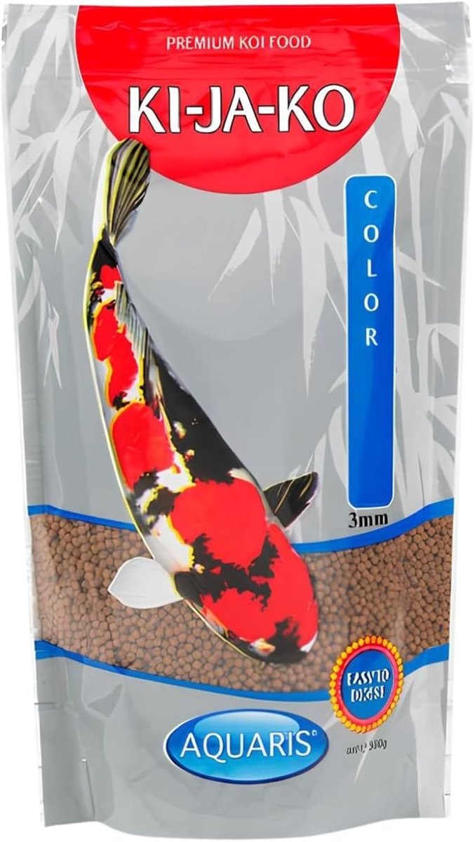 Koi voer 1kg - kleurversterker 3mm - met carotenoïden en astaxanthine - voor natuurlijke pigmentatie - ShopVlot
