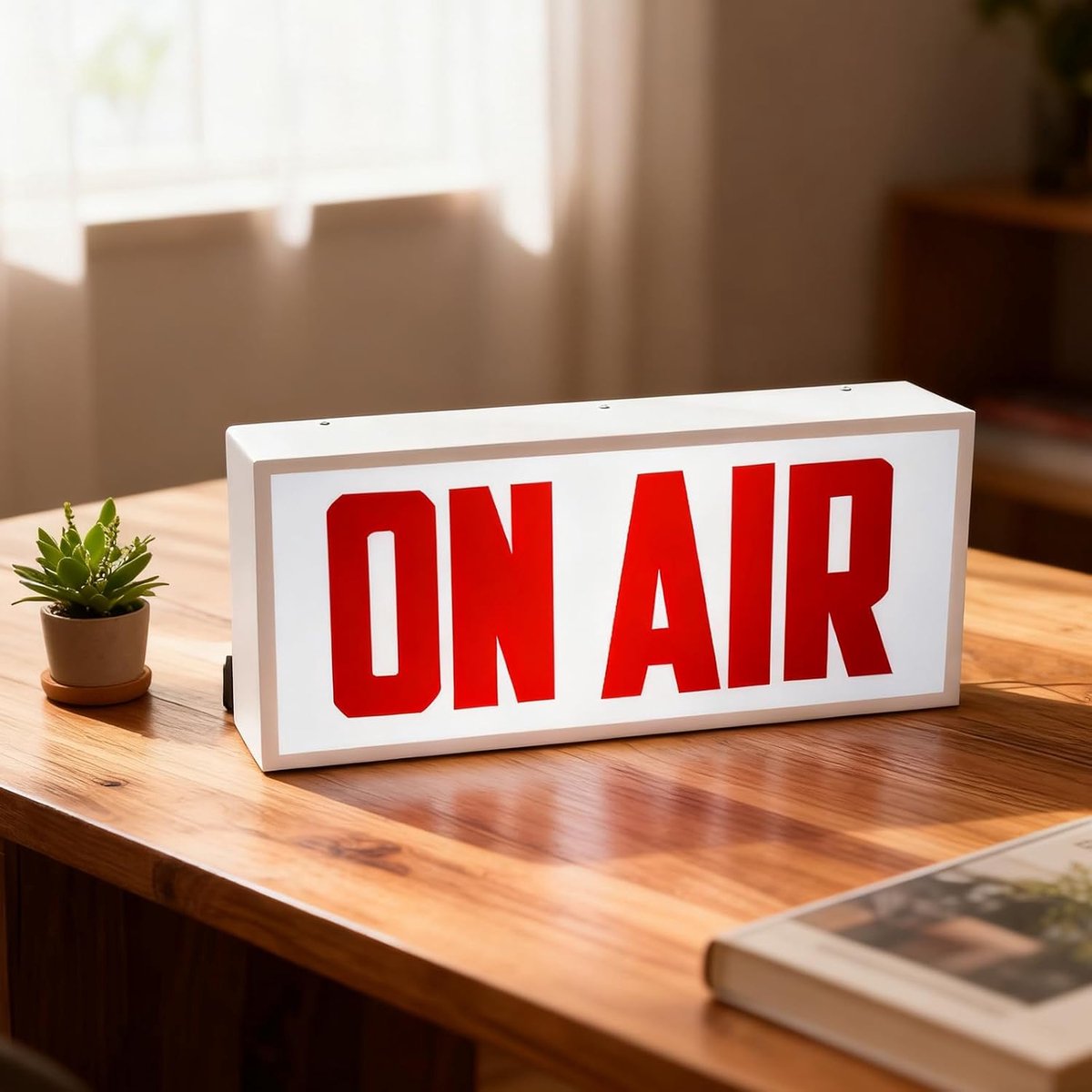 ON Air LED Neon Sign 30x15cm - Plastic - Meerdere helderheidsmodi - Ideaal voor studio en decoratie - ShopVlot