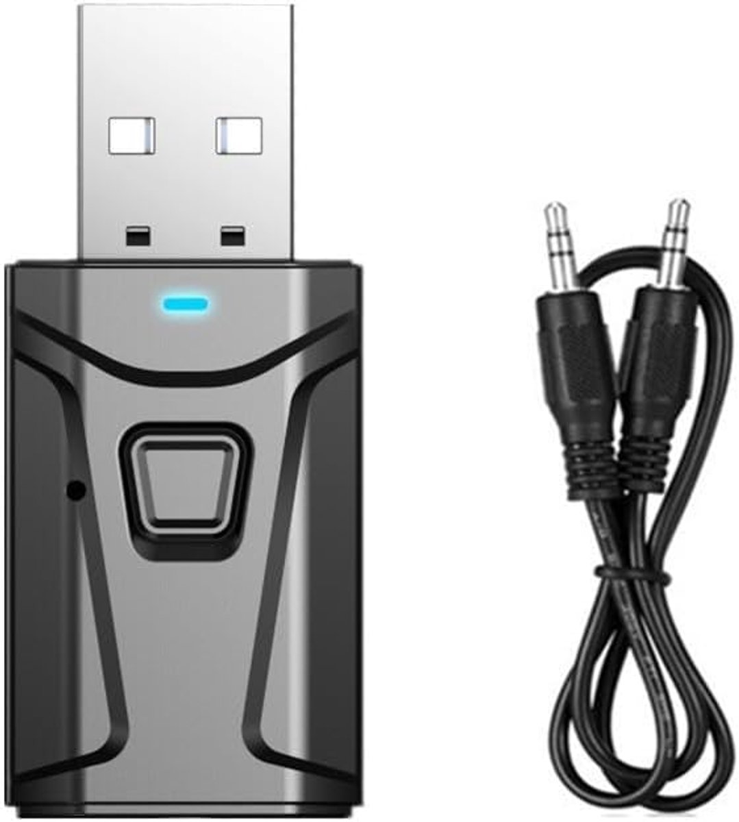 Bluetooth adapter USB 5.0 2-in-1 - zender en ontvanger - lage latentie - perfect voor films en games - ShopVlot