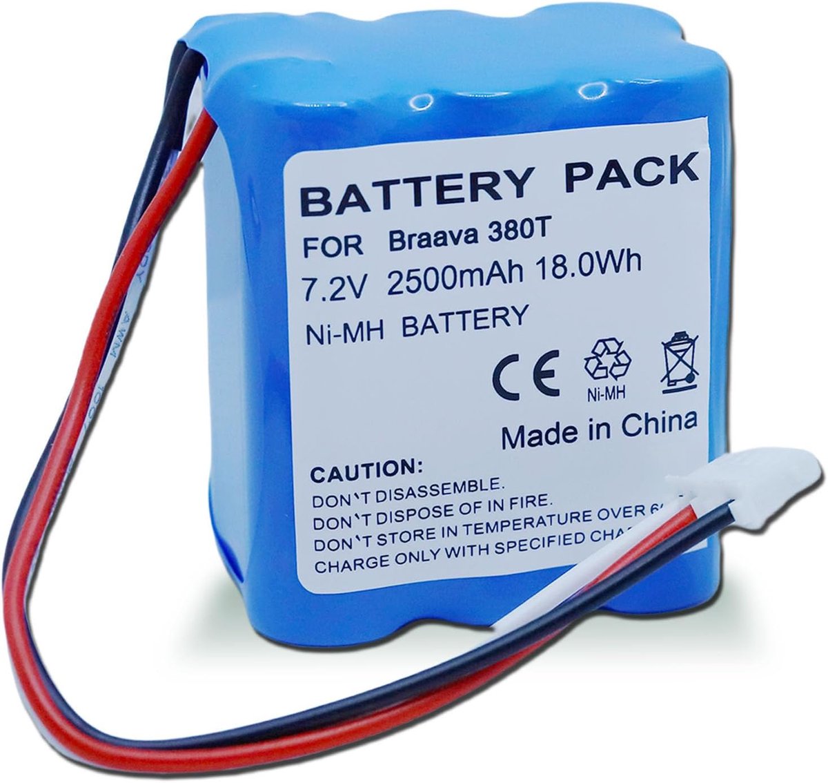 Vervangende batterij 3000mAh 7.2V - NiMH - Lange levensduur - Geschikt voor 380T, 390T en Mint 5200 - ShopVlot
