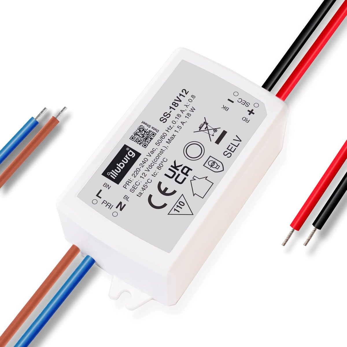 LED Transformator 12V 18W - Flikkervrij - Voor G4 GU5.3 Lampen - Ideaal voor Strips en Lampen - ShopVlot