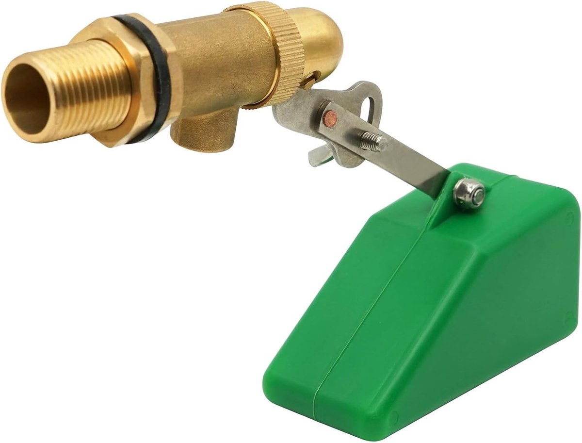 Kraan 1/2 Inch - Messing met Plastic Drijflichaam - Verstelbare Arm - Automatische Vulling voor Watertanks - ShopVlot
