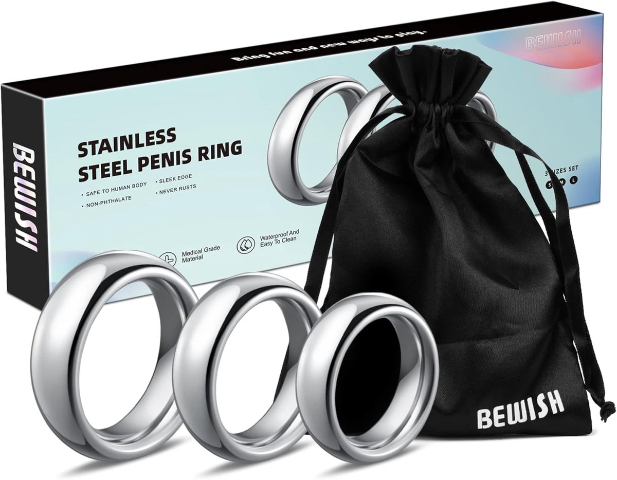 Cockring Staal - Robuust ontwerp - Diverse maten - Langdurige erectie - ShopVlot