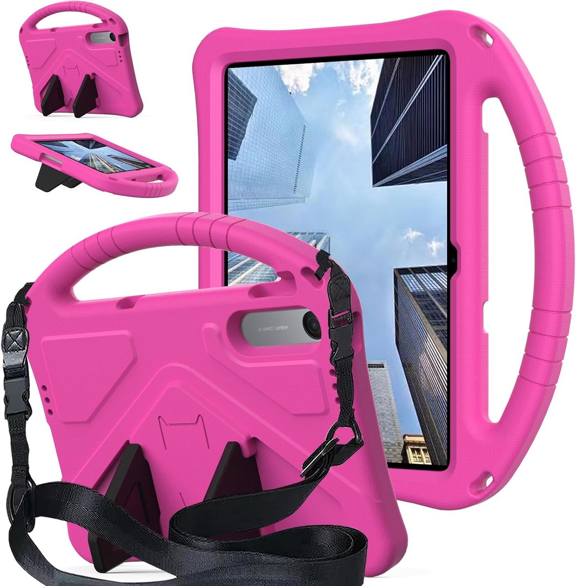 Hoes voor Xiaomi Redmi Pad 2 9,7 inch - EVA-kunststof - stootvast - met handgreep en schouderriem - ShopVlot