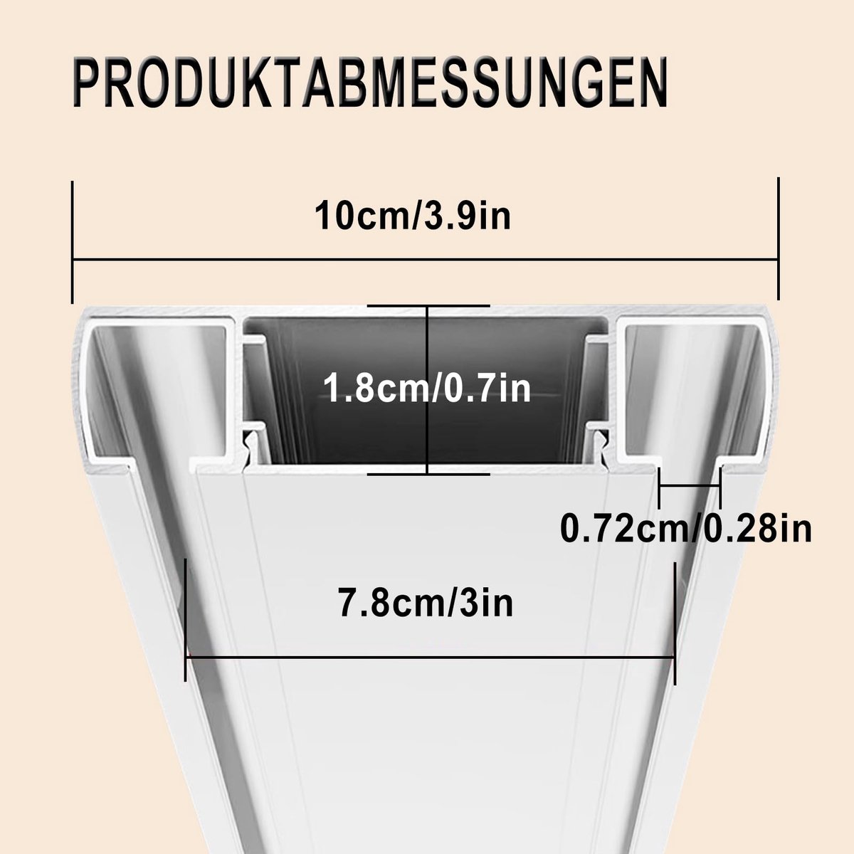 Dubbele rij gordijnsrail 200 cm - aluminium - stijlvol en duurzaam - eenvoudig te monteren - ShopVlot
