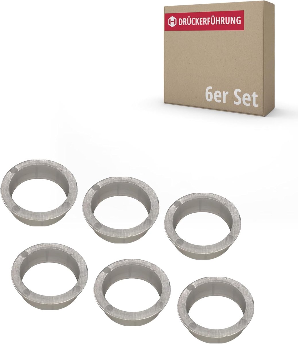 Handle guide 16 mm - witte nylon - set van 6 - vervanging voor deurkrukken - ShopVlot