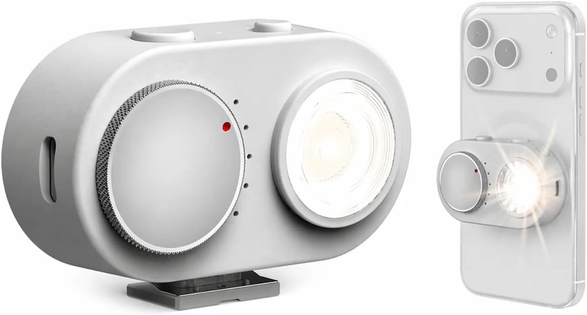 Mobiele telefoon flitser 15W - Magnetische adhesie - 5700K/92+ CRI - Ideaal voor nachtfotografie - ShopVlot