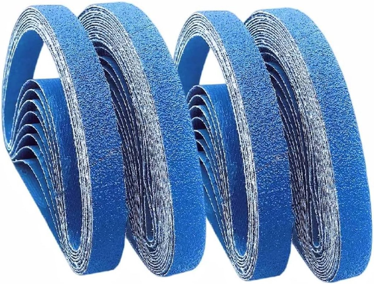 Schuurbanden 13 x 457 mm - 60 grit - voor metaalbewerking - snel en langdurig schuren - ShopVlot