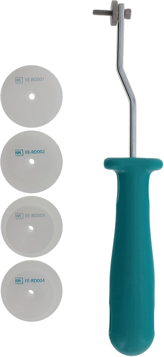 Sealeroller met rol voor 4,3 | 6 | 10 | 15 mm groef - gegalvaniseerd staal - ergonomisch handvat - ShopVlot