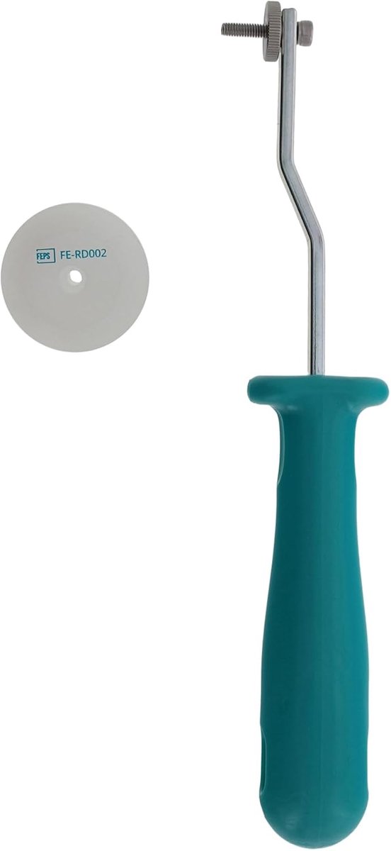 Sealing roller 15 mm - galvaniseerd staal - ergonomisch handvat - eenvoudig aanbrengen van rubberspecs - ShopVlot