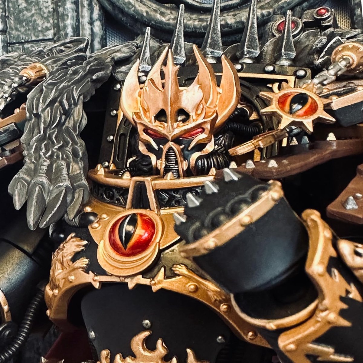 Warhammer helm onderdelen - 1:18 schaal - Sons of Horus Warmaster Horus - gedetailleerde modelaccessoires - ShopVlot