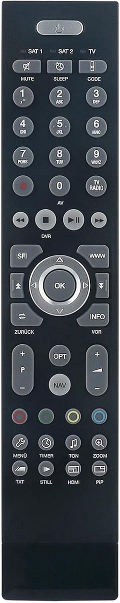 Vervangende afstandsbediening voor Technisat UHD TV - gebruiksvriendelijk - geen installatie nodig - ShopVlot