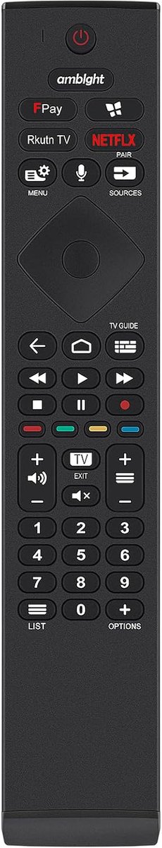Vervangende afstandsbediening voor Philips 4K OLED - Compatibel met meerdere modellen - Eenvoudig in gebruik - ShopVlot