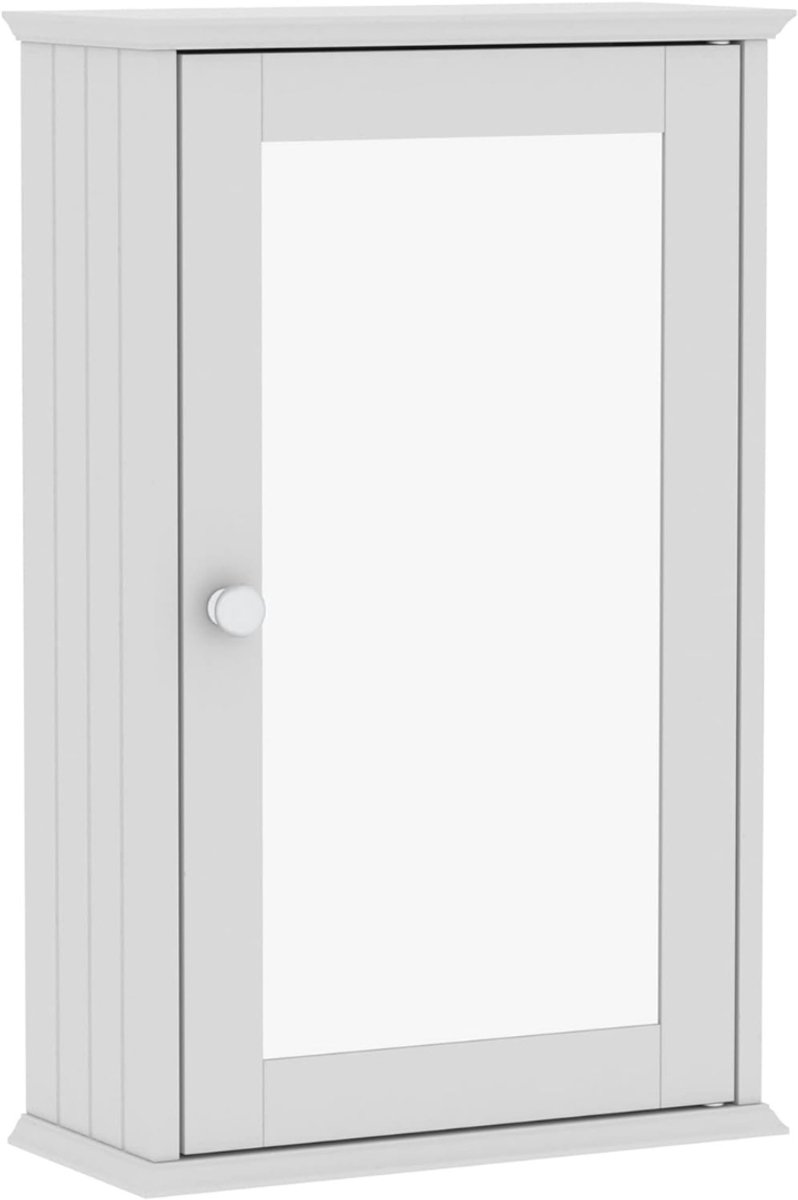 QORA® Spiegelkast Badkamer - Spiegelkast - Wit - ‎34cm x 15cm x 53cm