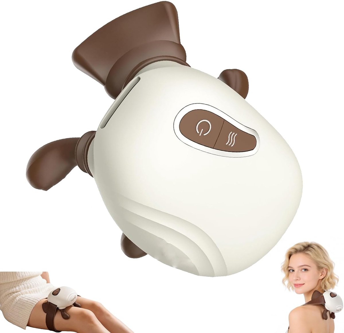 Nekmassagers - Draagbare 4D Bionische Schoudermassager - Oplaadbare Elektrische Rugmassager - 3 Snelheden