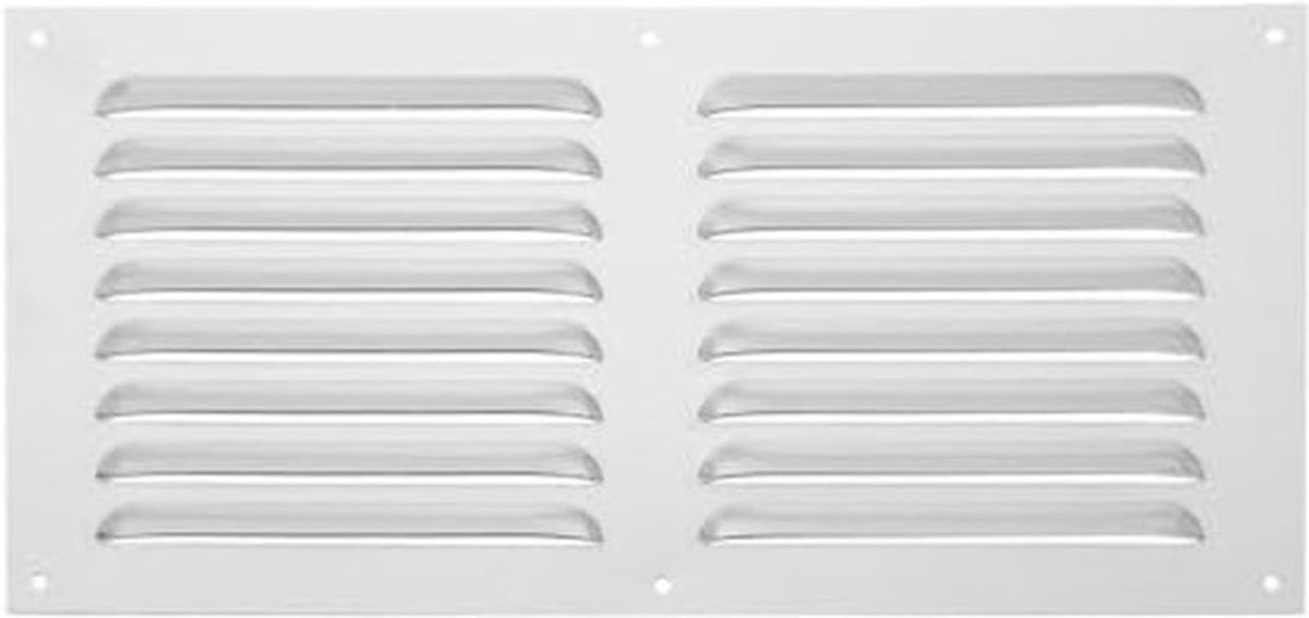 16 x 8 Inch Aluminium Ventilatierooster - Schuin 45 Graden Design - Geschikt voor Huishoudens