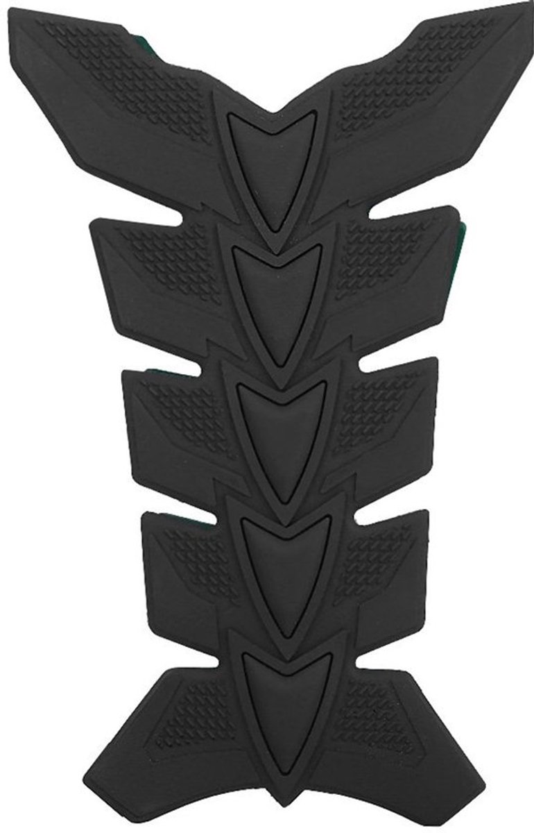 Rubber Brandstoftank Sticker 3D Gel Tankpad - Zwart - Haringbeenpatroon