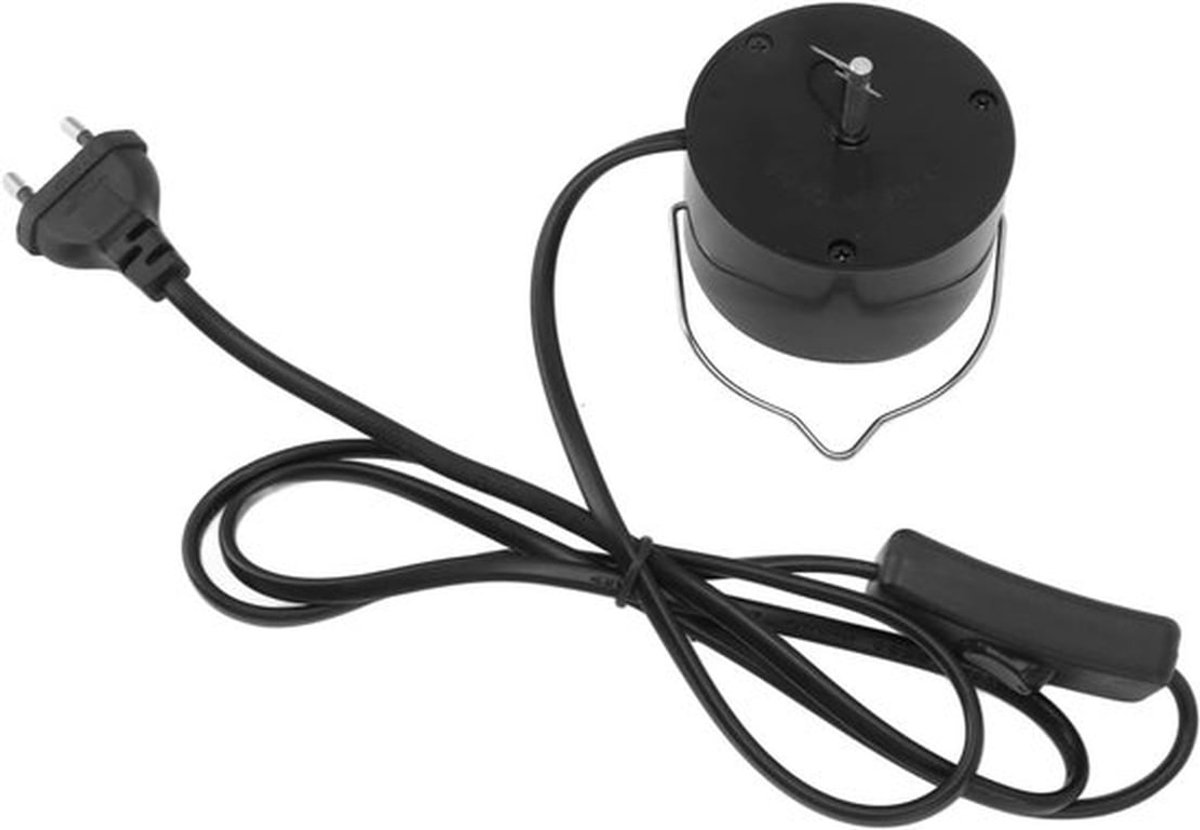 Elektrisch Bediende Mobiele Motor Voedingsplug met Eén Knop Plastic Schakelaar Elektrische Hangdisplay Motor voor Windgong (EU Plug 220V)