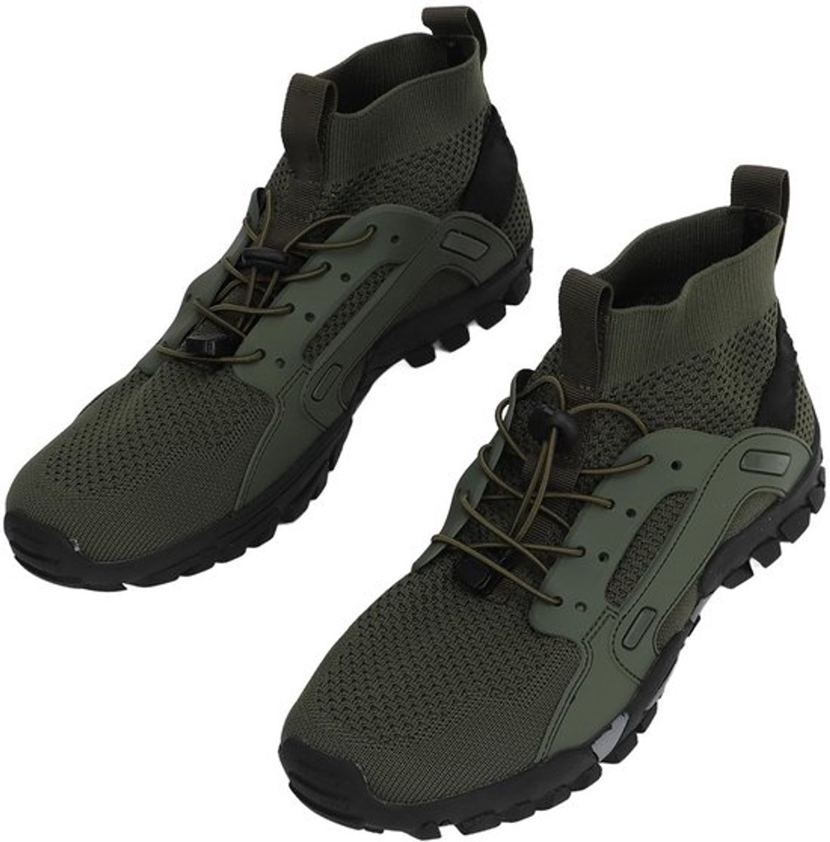 Wad schoenen voor mannen, ademend OD groen veilige wandelschoenen voor mannen voor vissen