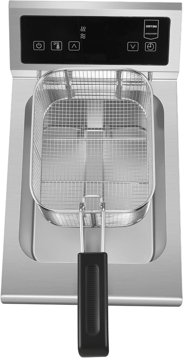 Inductie Frituurpan - Professionele Frituur - Grote Porties Frituren - Met Aftapkraan - 8 Liter - Zilver