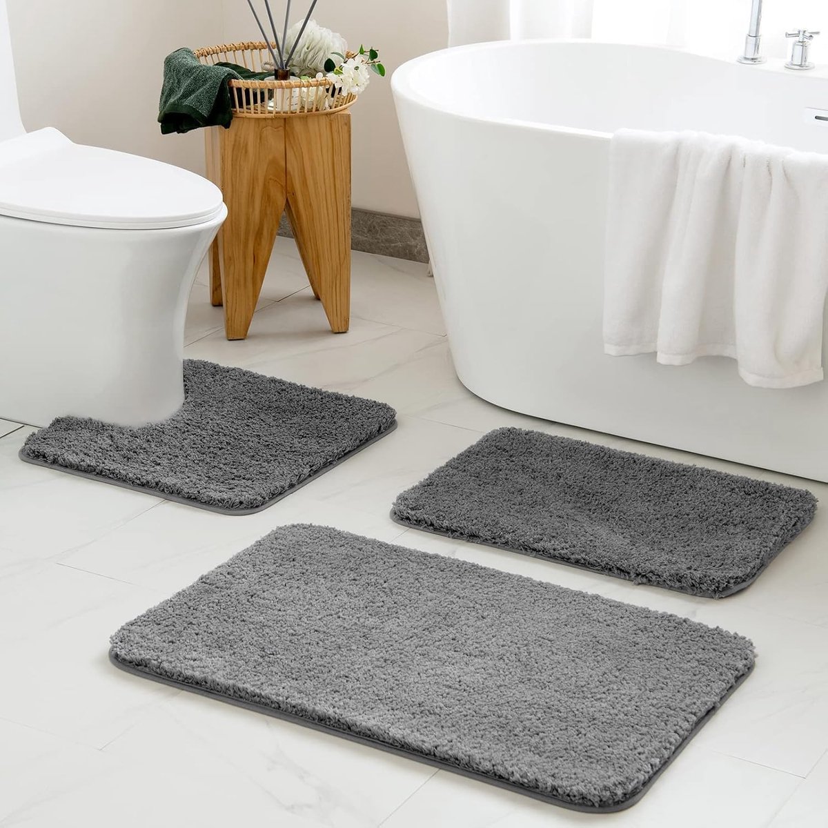 Badmat Oeko-Tex® - Zacht en duurzaam - Voor badkamer en toilet - Machinewasbaar - ShopVlot
