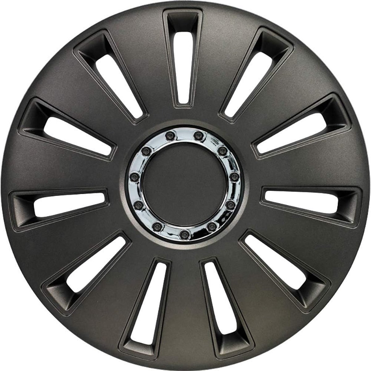 Wieldoppenset 17-inch - ABS kunststof - Zwart - Geeft je auto een nieuwe look - ShopVlot