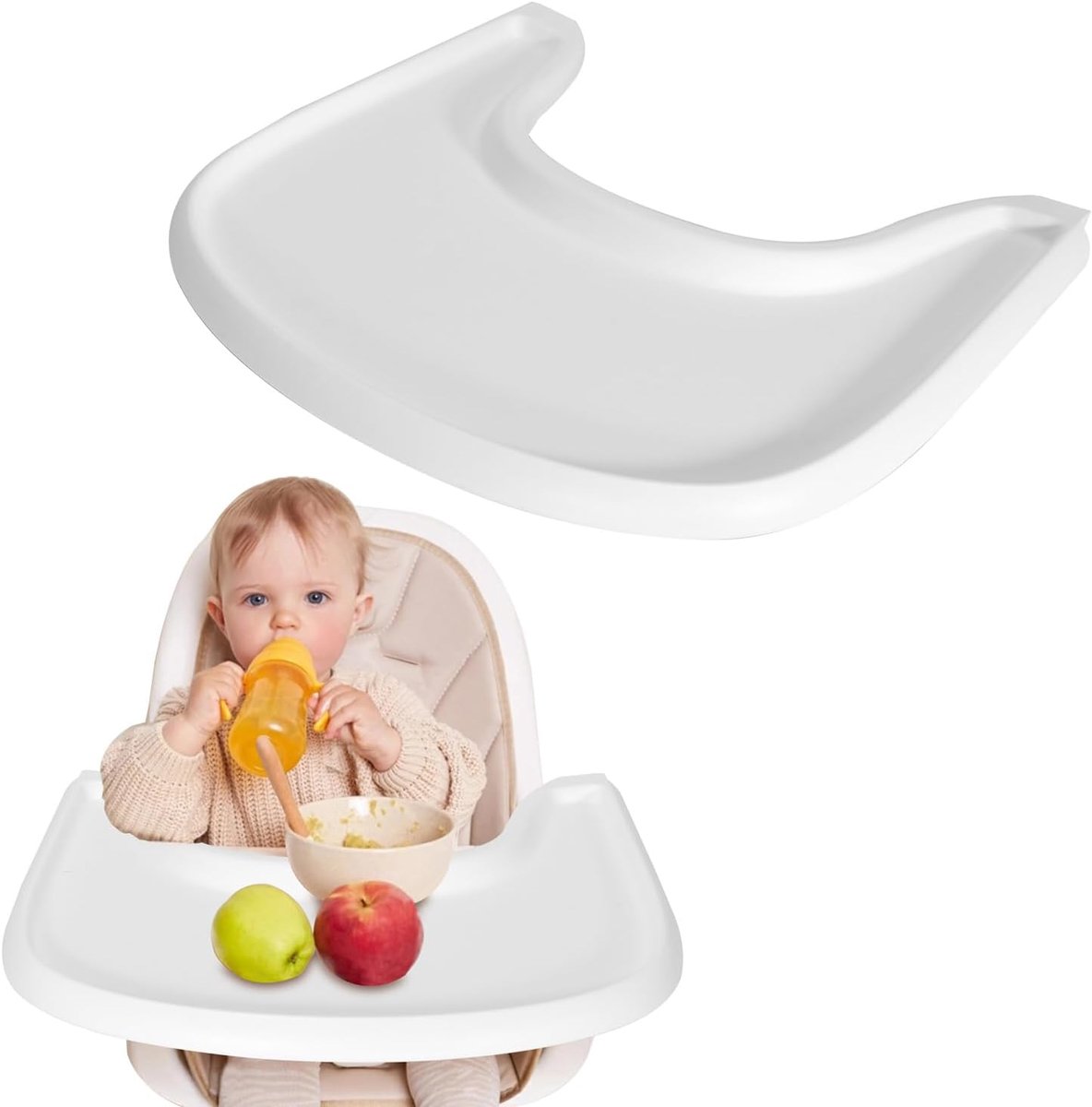 Hoge stoel blad voor Stokke Tripp Trapp - 43x41 cm - eenvoudig te bevestigen - ideaal voor peuters 6-36 maanden - ShopVlot