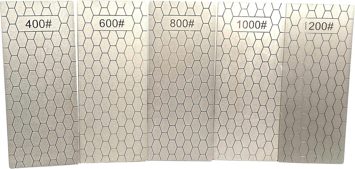 Slijpsteen voor keukenmessen - 5-delig - diamantmateriaal - eenvoudig in gebruik - ShopVlot