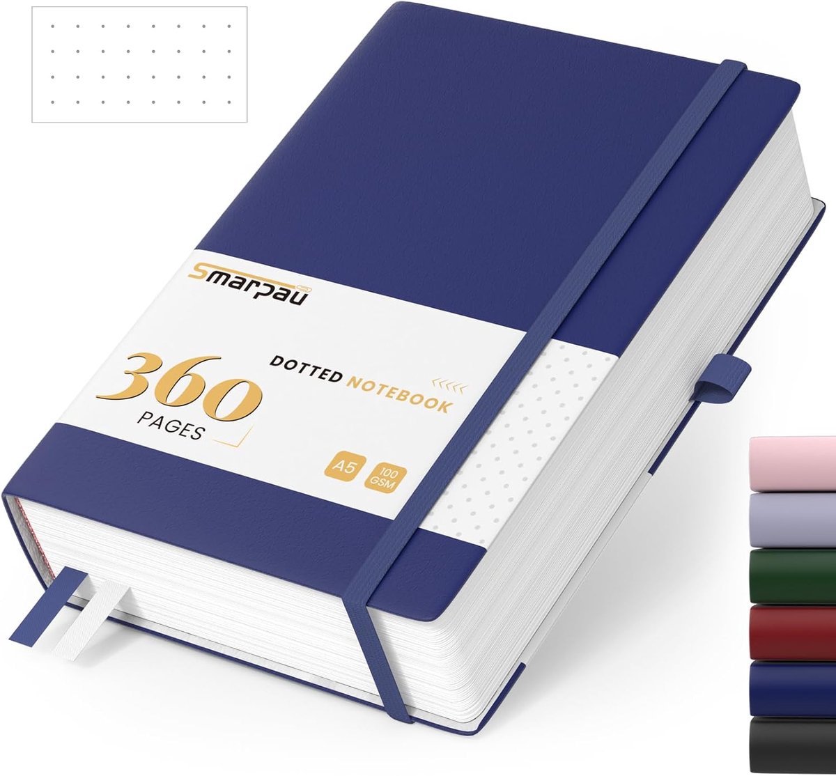 Notitieboek A5 Hardcover - 360 pagina's - Dotted papier - Perfect voor werk en school - ShopVlot